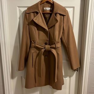 Kenneth Cole tan pea coat Size 8